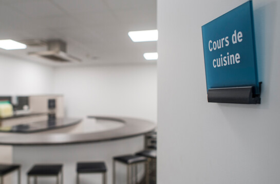 Salle de cours de cuisine